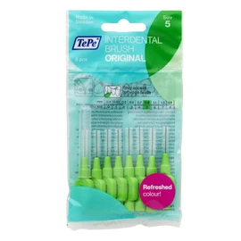 TePe interdental brush for easy and thorough cleaning between the teeth. 118260/4 Single pack 0.8 mm Green 1