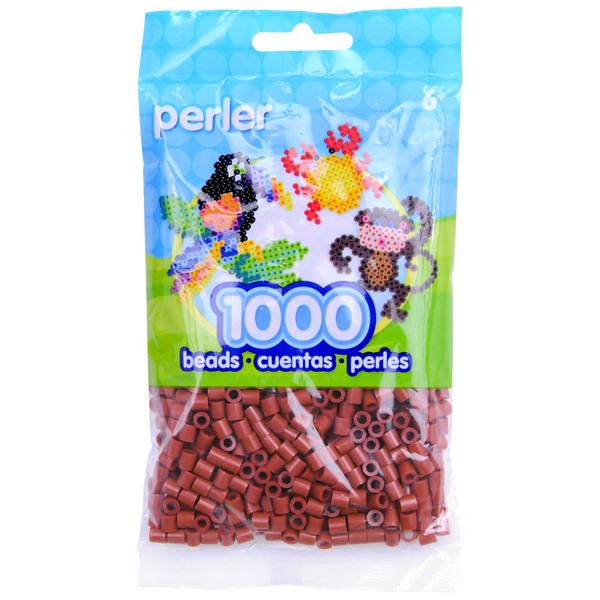 Perler Beads Fuse Beads for Crafts, 1000pcs, Rust Red