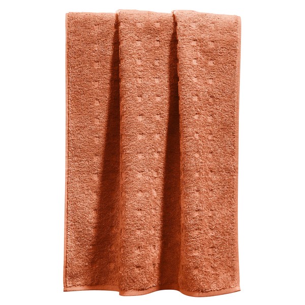 Möve Bath Towel Quadretti Terry Terracotta Size 67 x 140