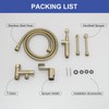 Greenspring Bidet Sprayer for Toilet Brushed Gold Bidet Attachment for