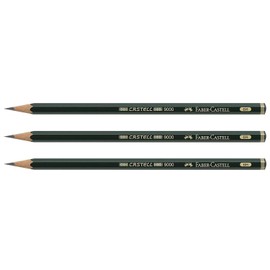 Castell 9000 Black Lead Pencils, 6H