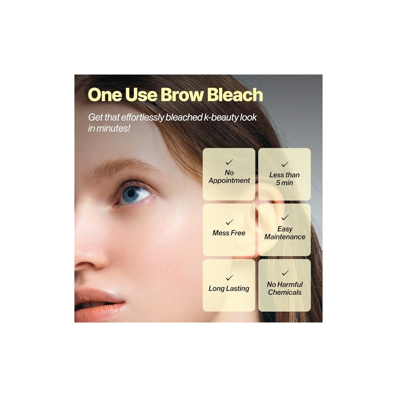 Kit Decoloración Cejas Solo Uso Entropy Makeup Aclaración Rápida Sencilla