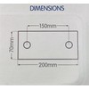 hep® Shower Plate SP8 Concealed Fixing for Exposed BAR Valve