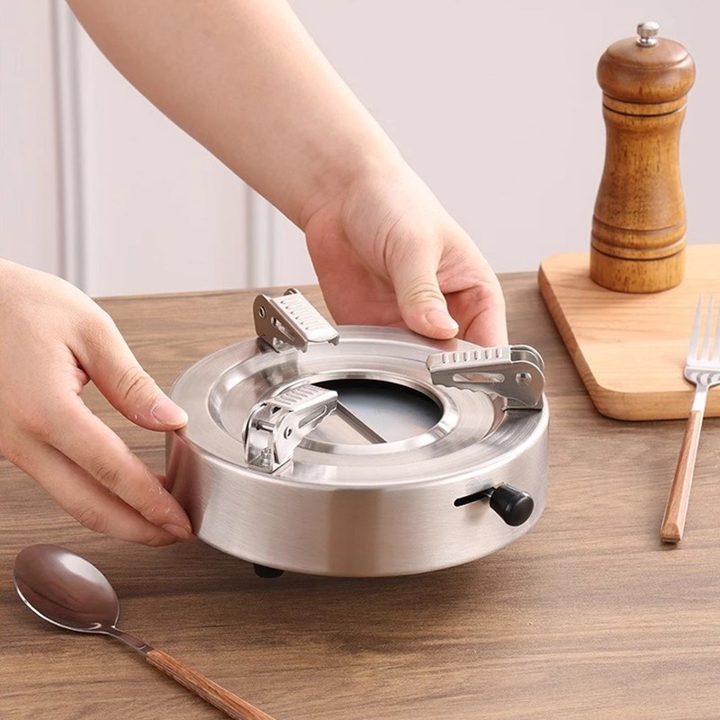 Alcohol Stove Windproof Portable Adjustable Stand Compact Solid Alcohol Stove