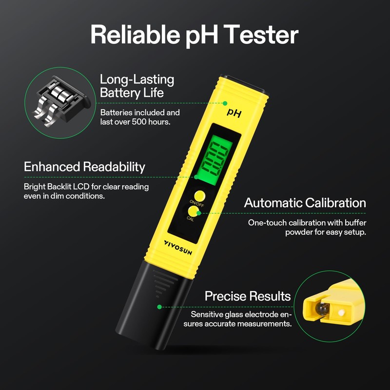 VIVOSUN Digital pH and TDS Meter Kits, 0.01pH High Accuracy