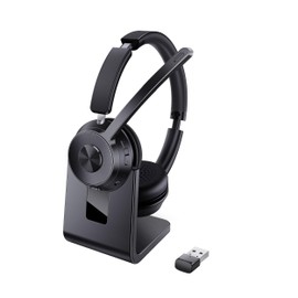 Yukigefe Bluetooth Headset, Kabelloses Headset mit Mikrofon mit Geräuschunterdrückung, bestes Headset mit Mikrofonstummschaltung und USB-Dongle für PC/Computer/Laptop/Handys/Fernarbeit/Callcenter