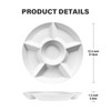 greenandlife 4 Pcs 12.4" Large Divided Serving Trays for Party
