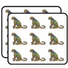 Jaguar Animal Doodle Waves Pattern Art Decor 2" Each Sticker