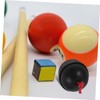 Totority 3pcs Portable Snooker Chalk Holder Durable Rubber Billiards Accessory