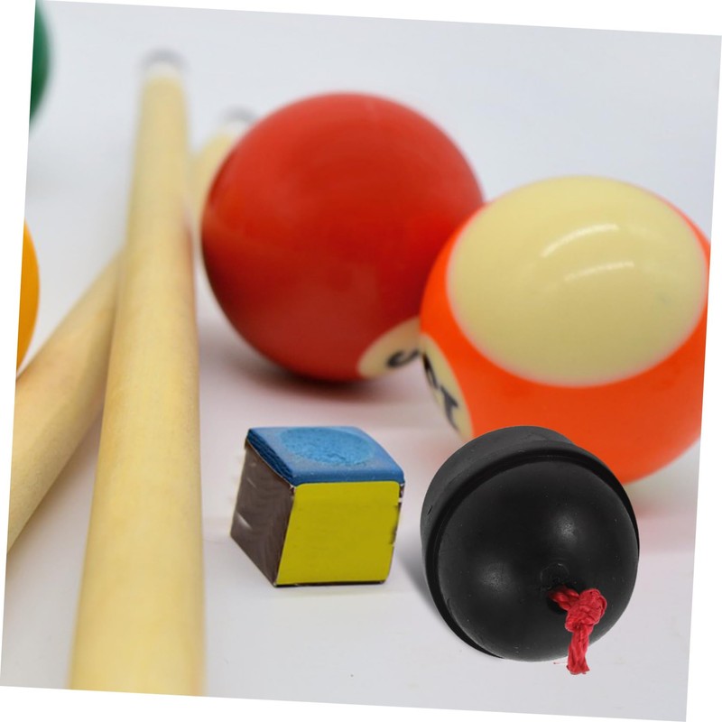 Totority 3pcs Portable Snooker Chalk Holder Durable Rubber Billiards Accessory