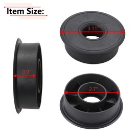 RLB-HILON 2PCS Center Console Cup Holder Insert Mat, Diameter at 3.11 inch, Height at 0.9 inch, for Deep Cup Holders Smaller Drink Shorter Cups and More