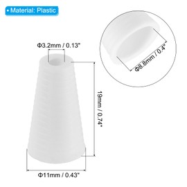 PATIKIL Blind Pull Cord Knobs, 20Pcs Plastic White Modern Hanging Window Hanging Ornament Pull Cord Tassels