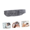 Ipetboom Grey Sleep Blindfold Comfortable Cotton Sleep Eyeshade Light Blocking