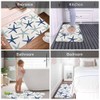 Nautical Starfish Bath Rugs Microfiber Bathroom Mat Soft Plush Shaggy