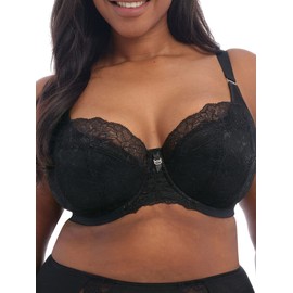Elomi Women's Brianna Underwire Padded Half-Cup Bra, Black, 40G