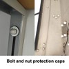 Hex Nut Cover, 50 Pcs 17 mm Plastic Dome Bolt