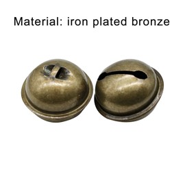 Pinenjoy 20pcs Bronze Jingle Bell 1.45inch Vintage Rustic Bell Brass Christmas Decorative Bells for Pet Animal Collar Craft House Sleigh Decortion