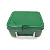 Lunchbox Green Plastic with White Handle