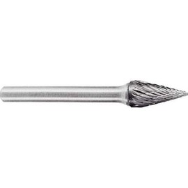 Super Carbide Bar Shank Diameter 0.2 inch (6 mm) (Cone Type) Double Cut (Blade Diameter: 0.37 inch (9.5 mm) SB5C04