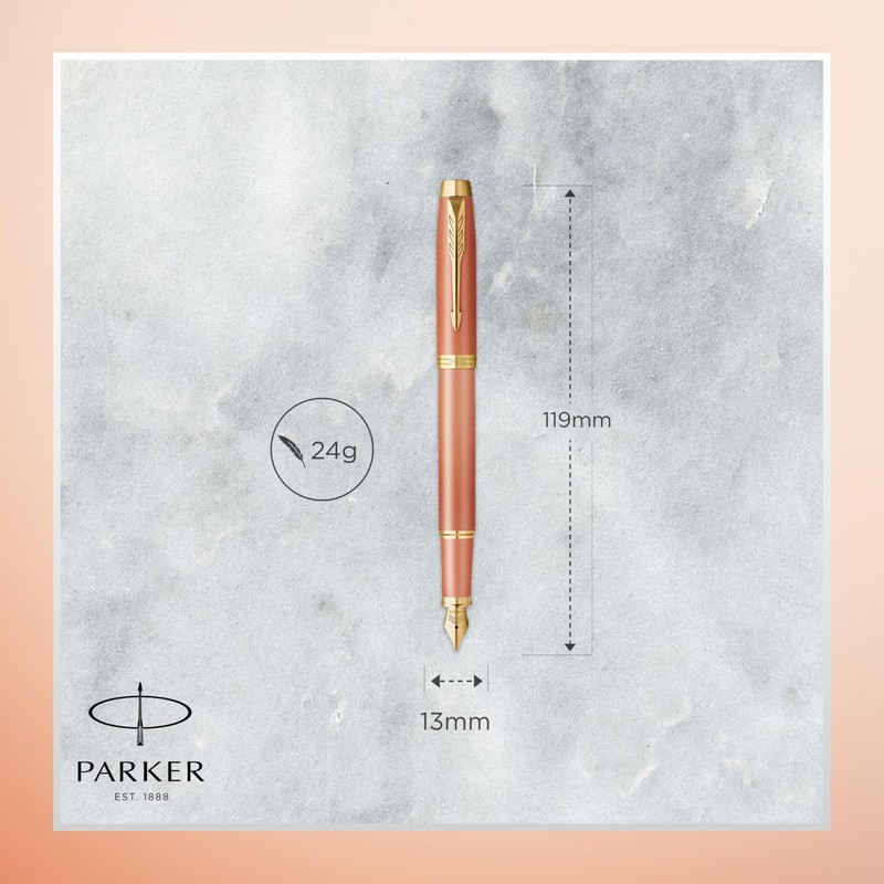 Parker IM Writing Rituals Fountain Pen, Vibrant Orange Case with