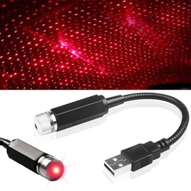 LED Car Ceiling Starlight - Adjustable Indoor Atmosphere Light, USB Mini Projection, Universal for Roof Star Night Light, Multiple Modes Plug and Play