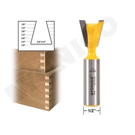 YONICO Router Bits Dovetail 14 Degree X 3/4-Inch 1/2-Inch Shank 14116