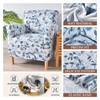 Printed Furniture Protector Stretch Single Sofa Slipcover Washable Soft Club