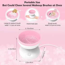 Unbranded Electric Makeup Brush Cleaner Machine Cleaning Automatic Cosmetic Cleanser Tool