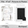 Langdon House 4x6 Picture Frames (Distressed White, 6 Pack) Farmhouse