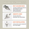 SANATO Nickel Door Knocker Hardware Door Knockers for Front Door,