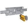 PREFER Central Lock Euro Profile Cylinder for Roller Shutters, Nickel, Deadbolt, Key Unlock