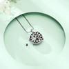 Hummingbird Crystal Urn Necklace for Women Ashes Stainless Steel Bird