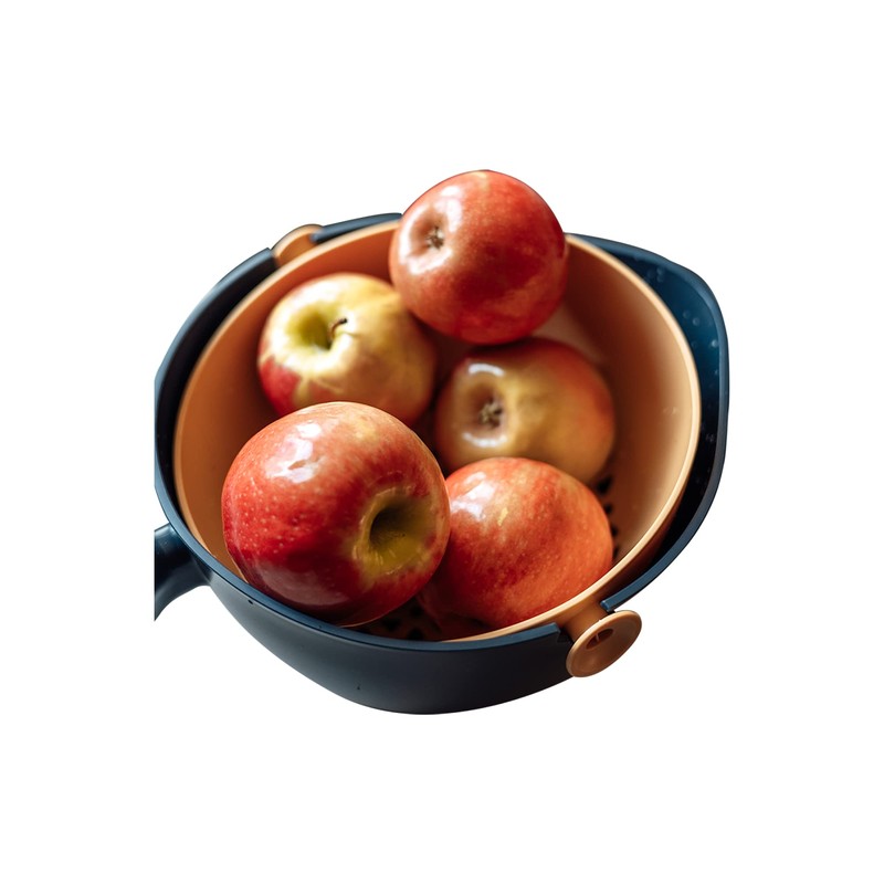 Amoreza by SKS 2-in-1 Washing Bowl & Rotating Food Strainer