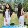 Rujoe Deep Wave Lace Front Wigs Human Hair Pre Plucked