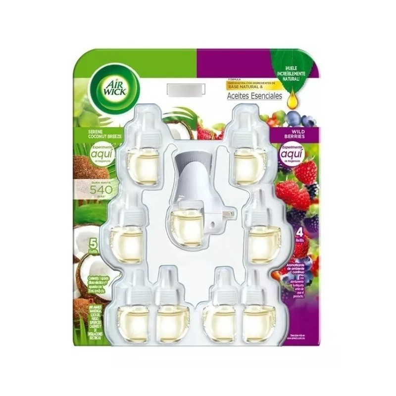 Airwick 9 Repuesto 1 Aromatizante Eléctrico Coconut, Berries