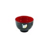 Masawa 73580 Miyako Soup Bowl, Black, Moon Rabbit