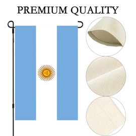 Argentina Flag Small Mini Argentine Garden Flags 12x18 Double Sided Weather Resistant Yard Flags for Outdoor Decor (Argentina)