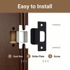T-Strike Door Strike Plate, Stainless Steel Strike Plates for Interior