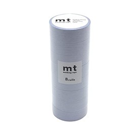 Kamoi Kakoshi MT08P492 Masking Tape, 8 Ps, Width 0.6 inches (15 mm) x 2.6 ft (7 m), 492 Pastel Ultramarine