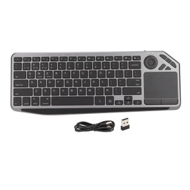 Wireless Touch Keyboard Accurate Cursor Control 2.4G Dual Mode Connection Colorful Backlight TV Keyboard for Multimedia