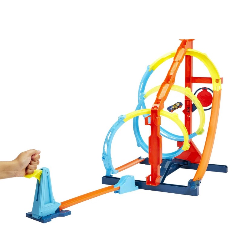 Hot Wheels Track Builder Unlimited Corkscrew Twist Playset with Car