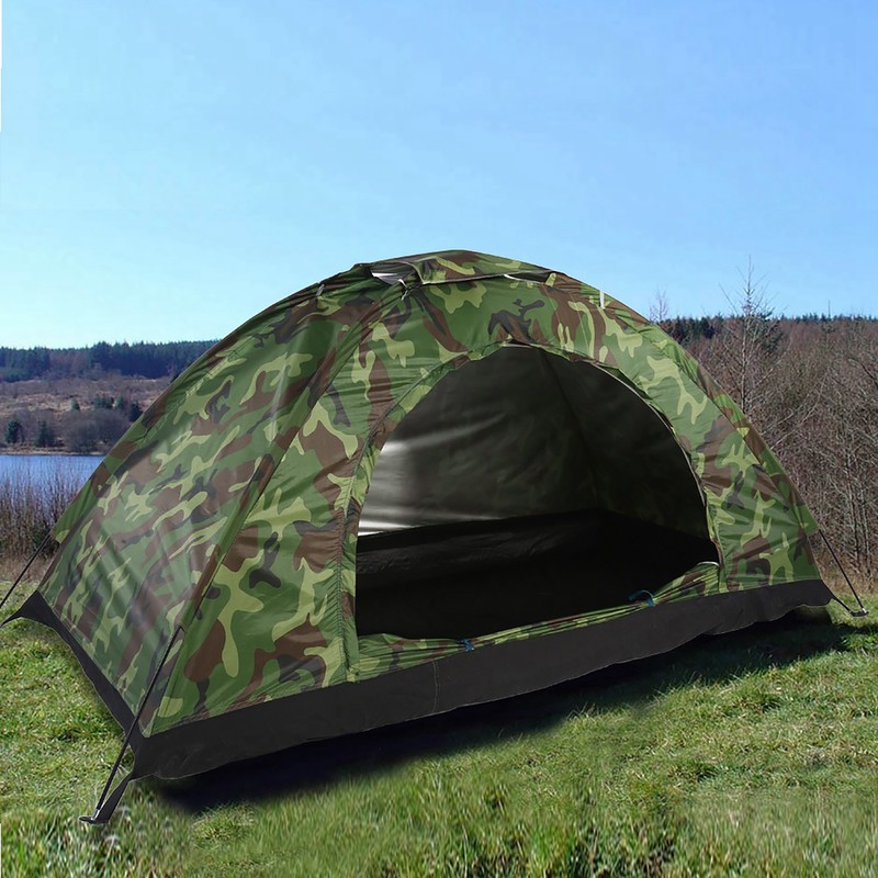 Outdoor Camouflage UV Protection Waterproof One Person Tent for Camping