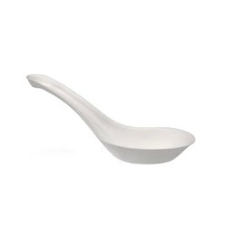 Enviropack 100 Bagasse Ramen Spoons, Soup Serving Spoons, Eco-Friendly Disposable Compostable Spoons, 140mm