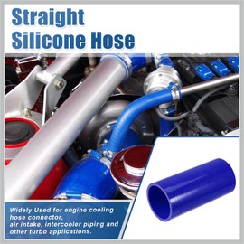 RATCHROLL 2.5" ID 6" Length 4-Ply Reinforced High Temp Straight Coupler Silicone Reducer Hose Blue for Car Intercooler Intake Piping Replacement Car Parts