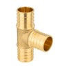 Pro 10-Pack EFIELD Pex 3/4 Inch Tee Brass Crimp Fittings