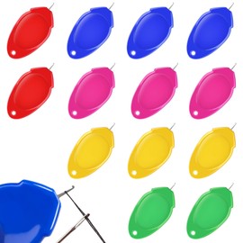 Deudy Pack of 35 needle threaders, needle threader, threader for needles, needle threader for hand sewing, needle eye threading aid for fine crafts, ideal for vision impairment or small needle eyes