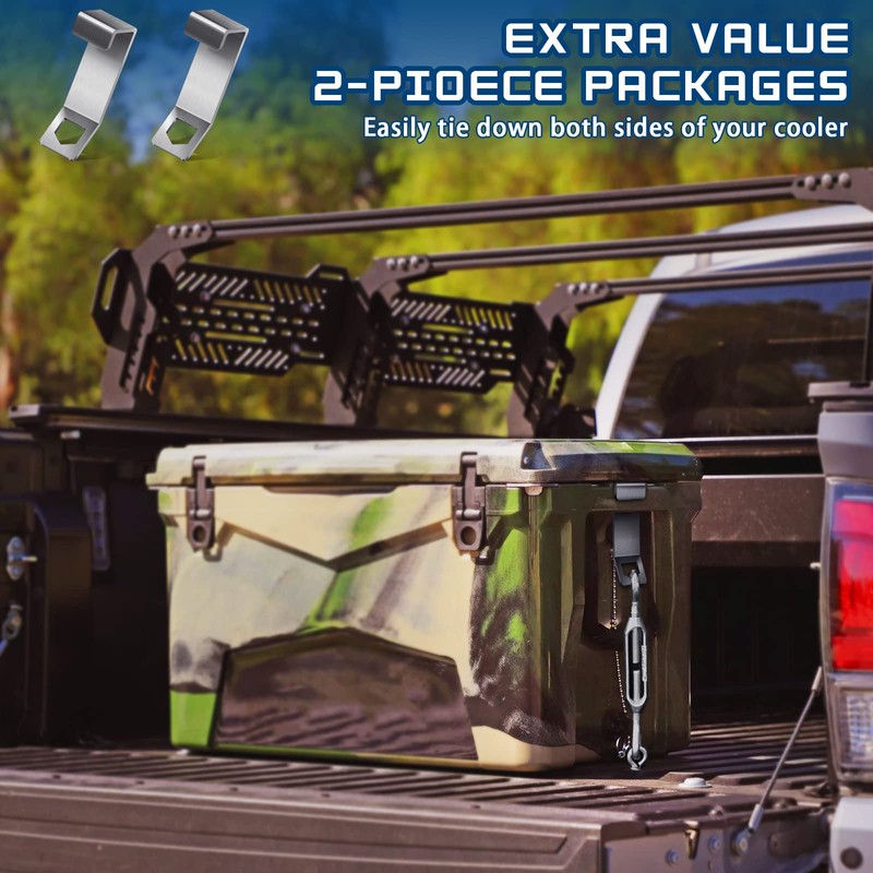 Kuco [2 Pack] Cooler Lock Bracket for Mid-to Large-Size Yeti/RTIC