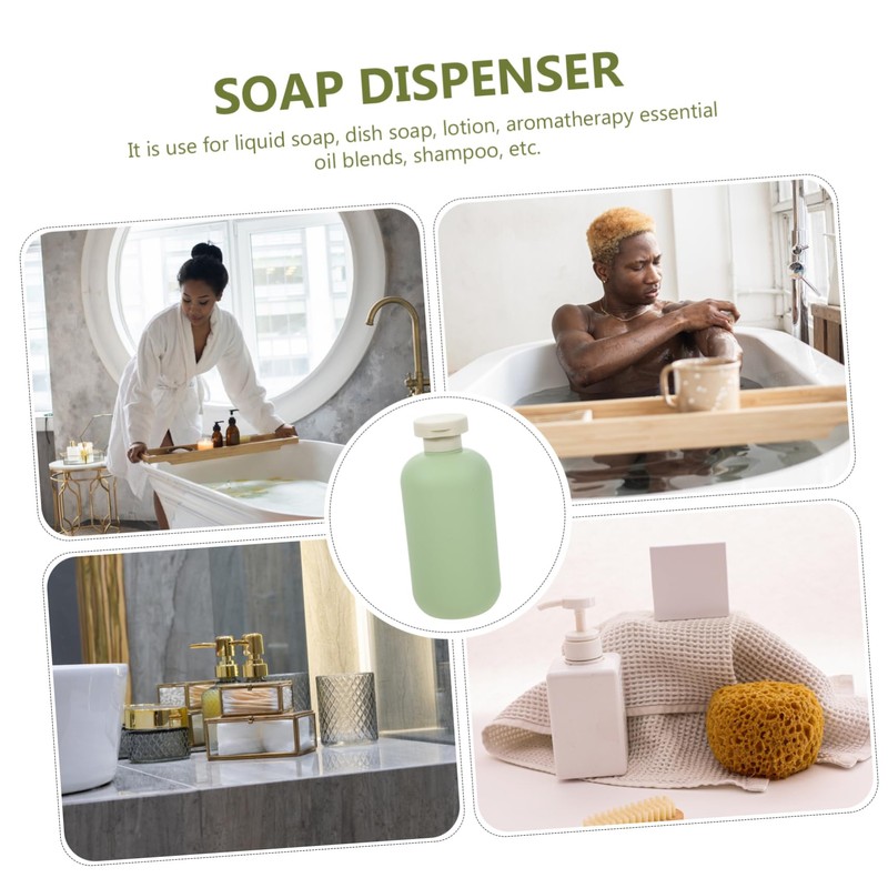 Sosoport 3pcs Refillable Shower Gel Dispenser Containers Convenient Travel Shampoo