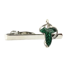 Classic Men Elven Leaf Tie Clip Metal Suit Accessory