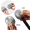 Yaomiao 8 Packs Silver Microphone Glittered Pretend Toy Microphone for
